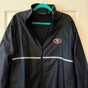 SAN FRANCISCO 49ERS - SI FOOTBALL JACKET/WINDBREAKER  by DUNBROOKE - Vintage